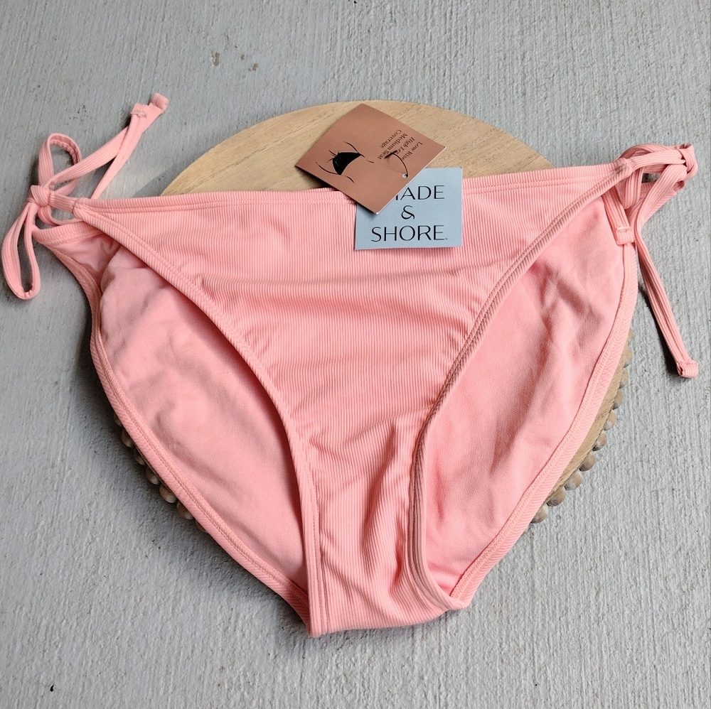 Shade Shore High Leg Bikini Bottom  Peach